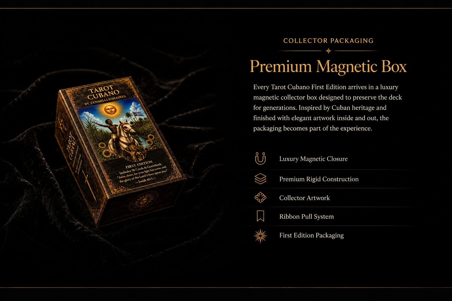 Tarot Cubano Premium Magnetic Box