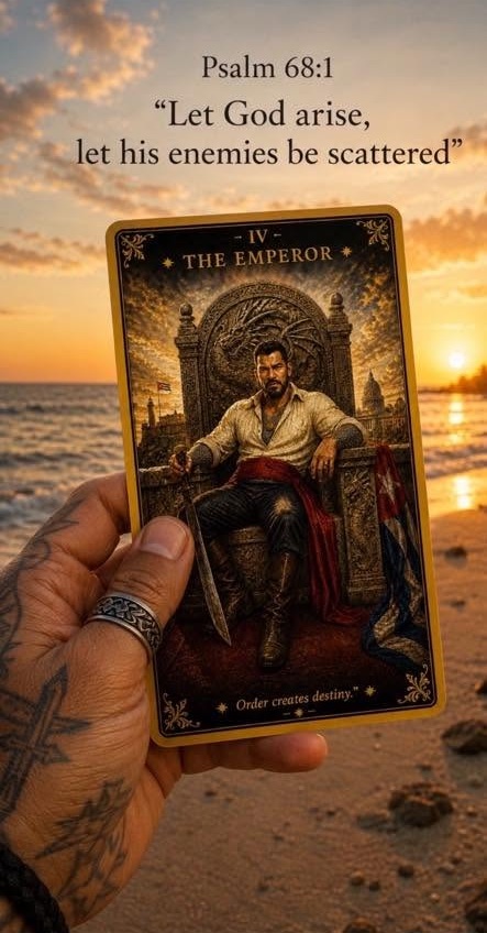 The Emperor Tarot Cubano
