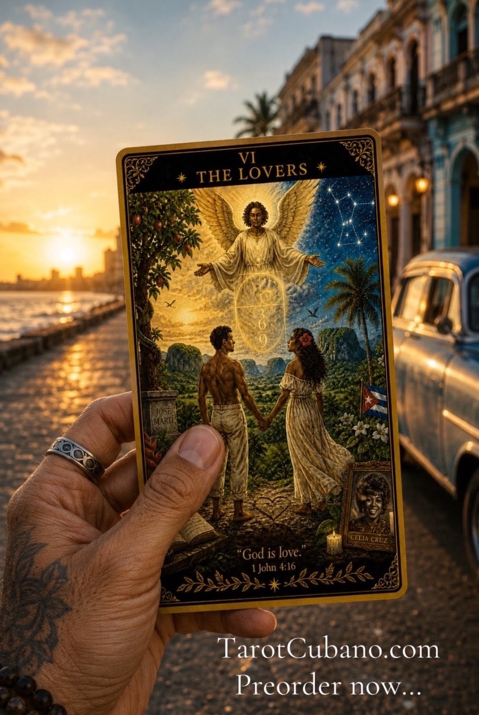 The Lovers Tarot Cubano